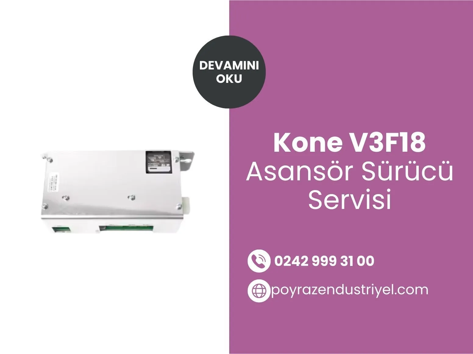 Kone V3f18 Asansör Sürücü Servisi